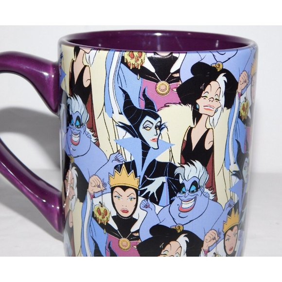 Disney Female Women Villains Purple Mug Cruella Evil Queen Ursula Maleficent - Picture 4 of 6